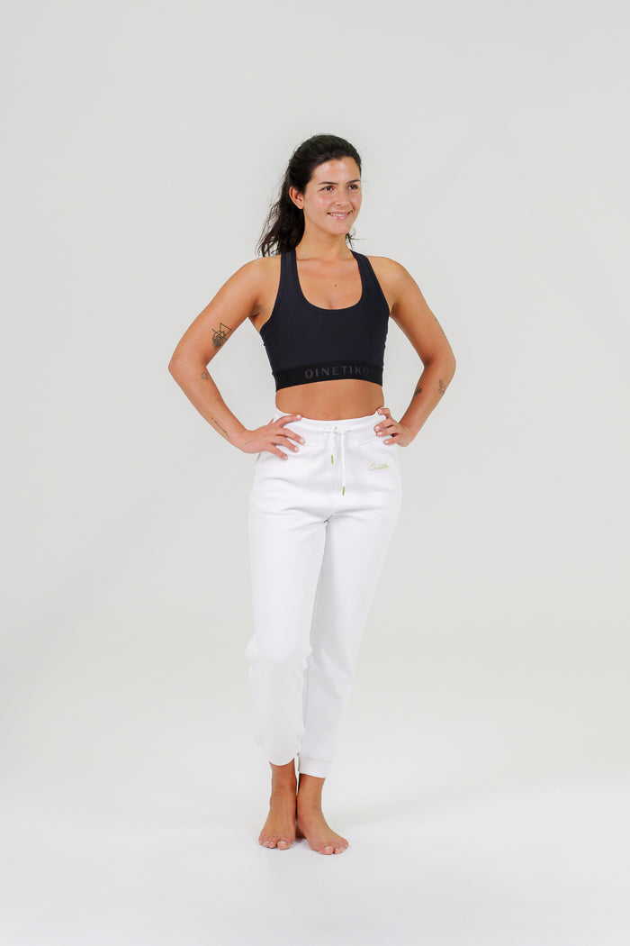 Qinetiko Everline Ground Jogger Pant – White
