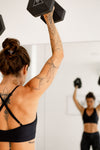 Qinetiko Signature Black Yoga Bra Top