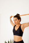 Qinetiko Signature Black Yoga Bra Top