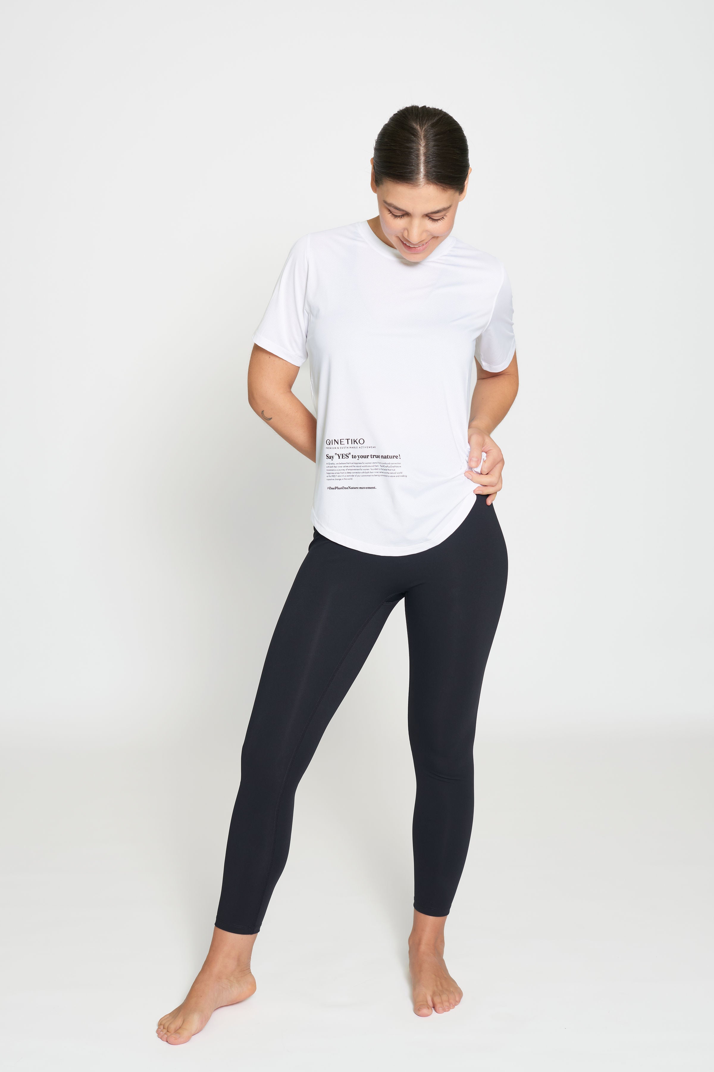 Qinetiko Active Soul White T-Shirt (#OnePlusOneNature Edition)
