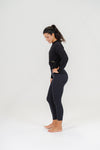 Qinetiko Everline Soft Sweatshirt Top – Black