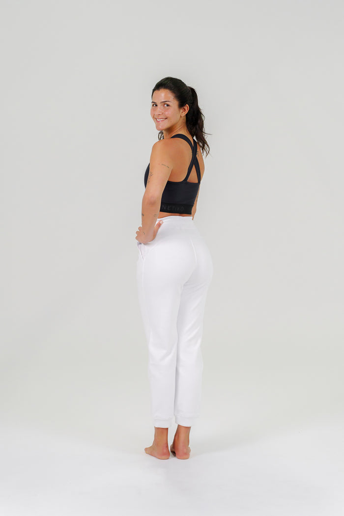 Qinetiko Everline Ground Jogger Pant – White