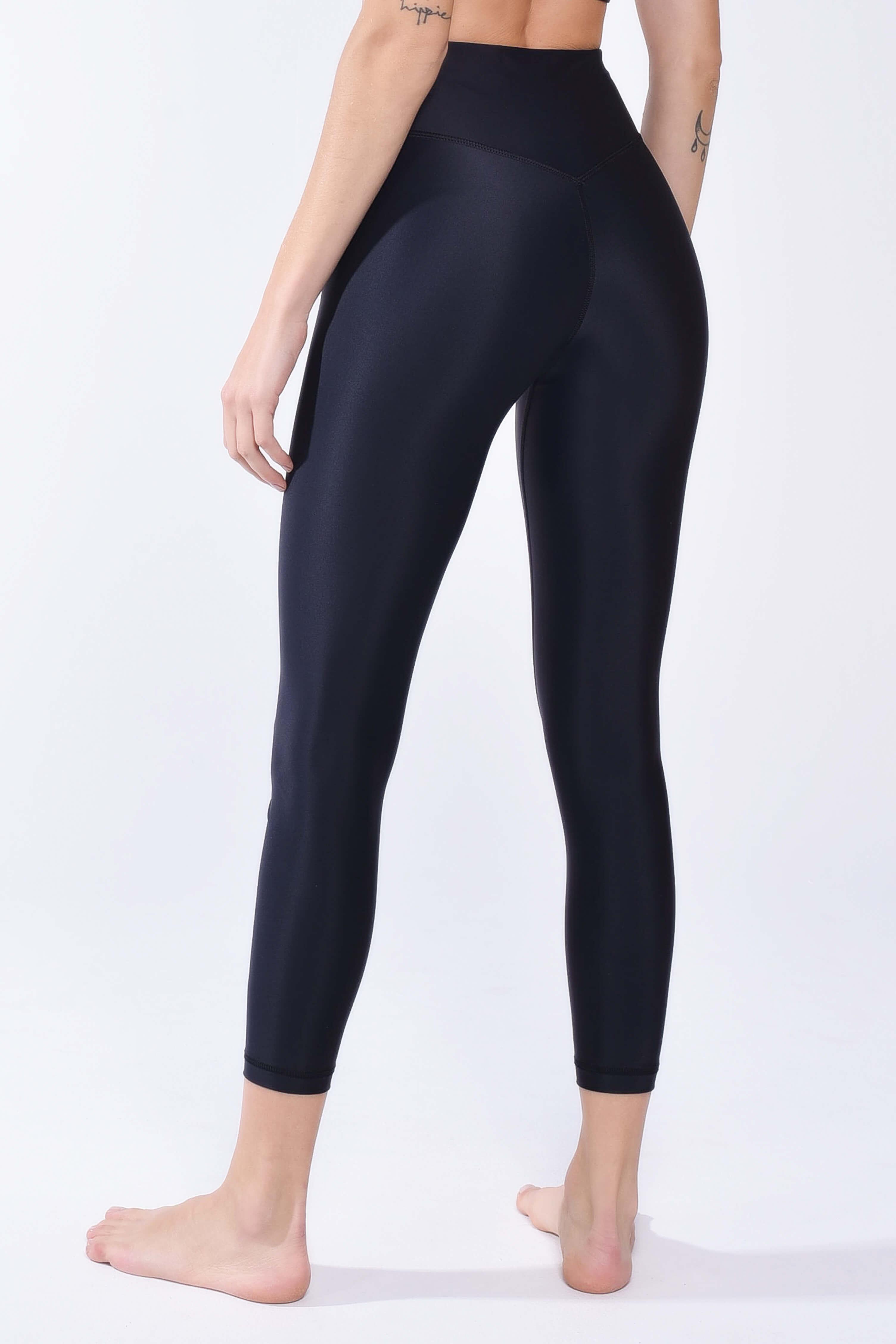 Signature black seamless leggings - Qinetiko.com